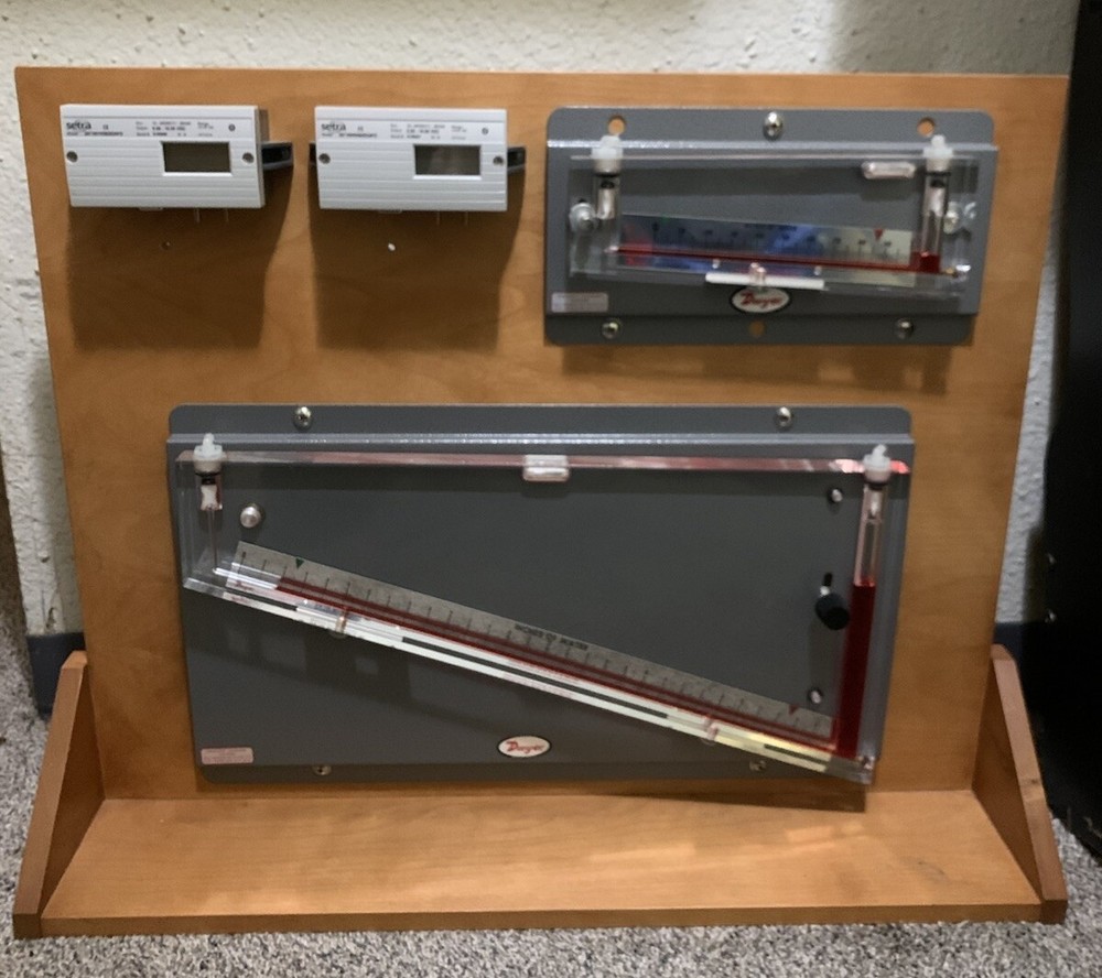 Airflow Measurement Systems Manometer Panel
