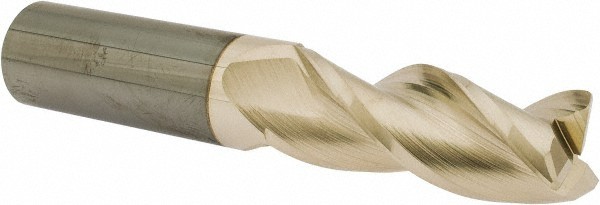 Accupro 5/8" Diam 3 Flute Single End Solid Carbide 0.03" Corner Radius End Mi...
