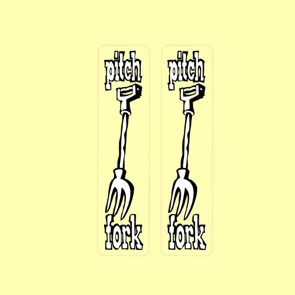 S&M Bikes Pitchfork decals