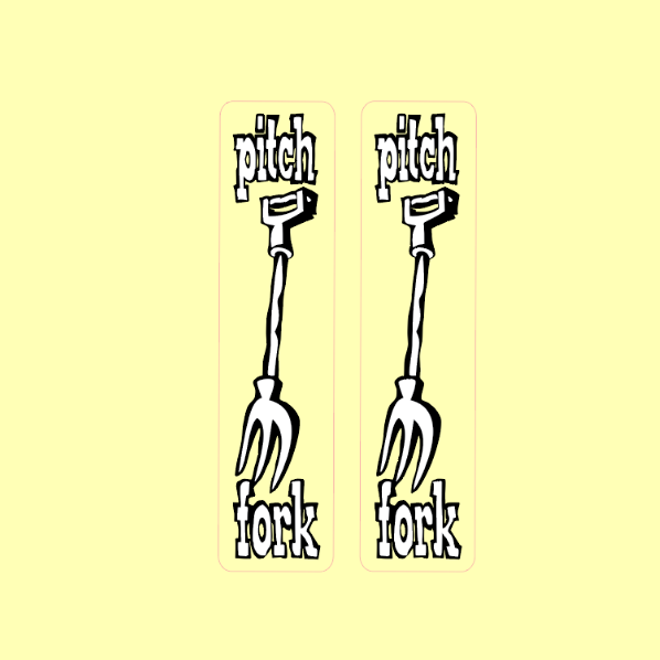S&M Bikes Pitchfork decals