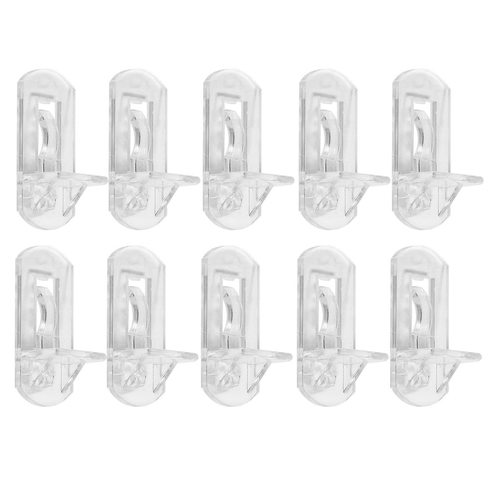 Locking Shelf Support Pegs 10 PCS 8mm Clear Pins Plastic Clips For Shelves