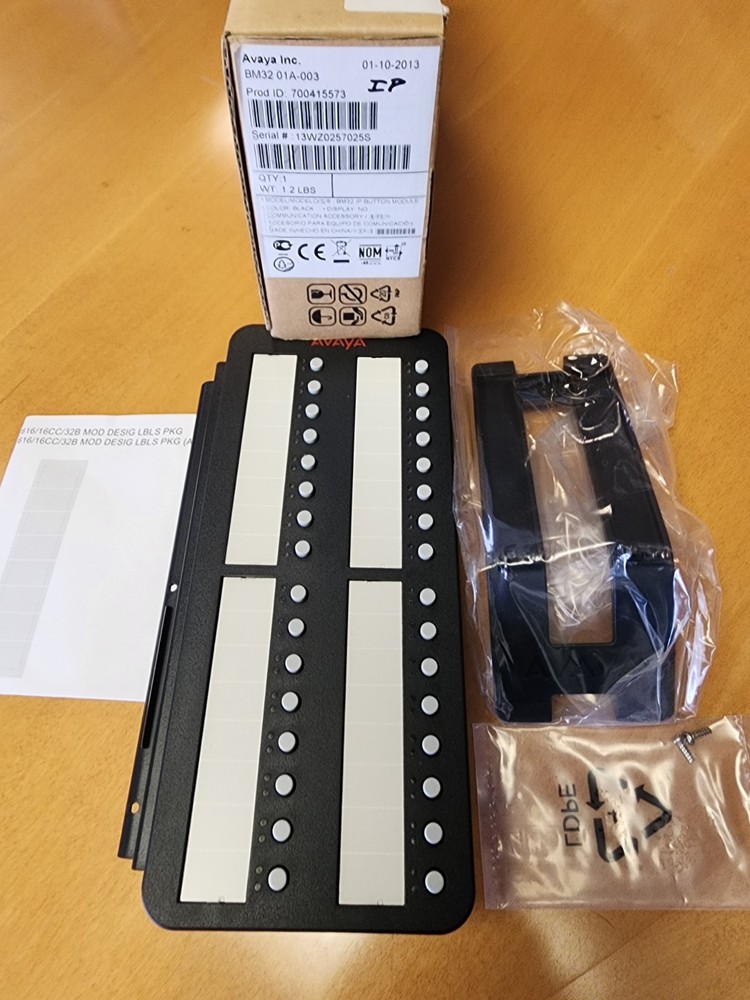Avaya BM32 Button Module -Black (700415573)