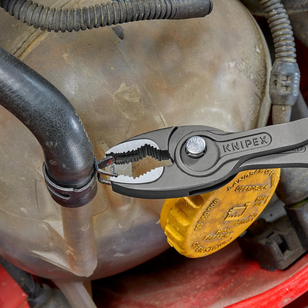 TwinGrip Slip Joint Pliers black atramentized, with multi-component grips 200...