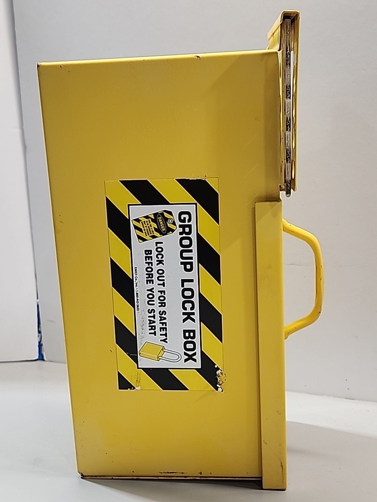 BRADY - Large Group Lock Box - Yellow - 50 Lock Max