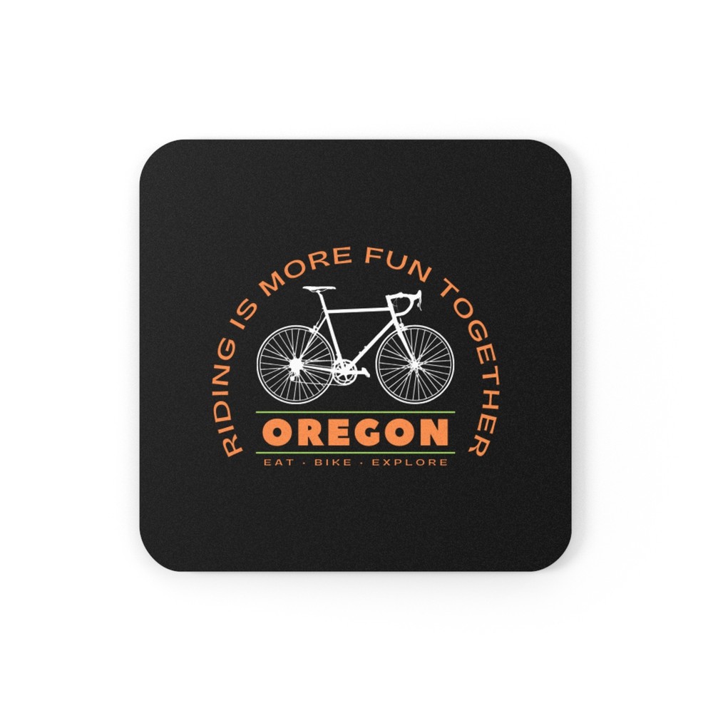 Bicycle Coaster w/ Cork Back