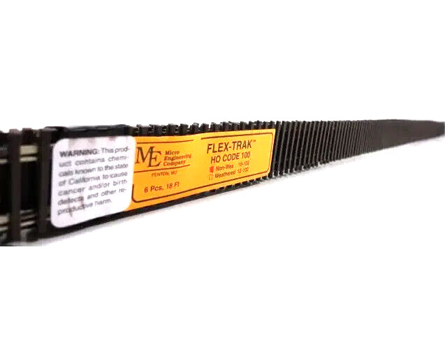 Micro Engineering ~ HO Scale ~ Code 100 ~ Flex Track ~ 3' ~ 12 Pcs ~ 10-102-12