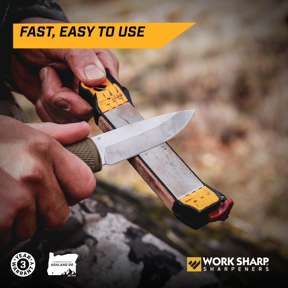 Work Sharp Guided Field Sharpener, Compact Travel Knife One Size, Black