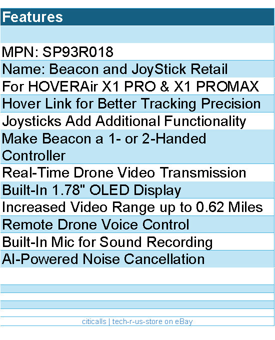 HOVERAir SP93R018 Accessory - Beacon and JoyStick Bundle Retail
