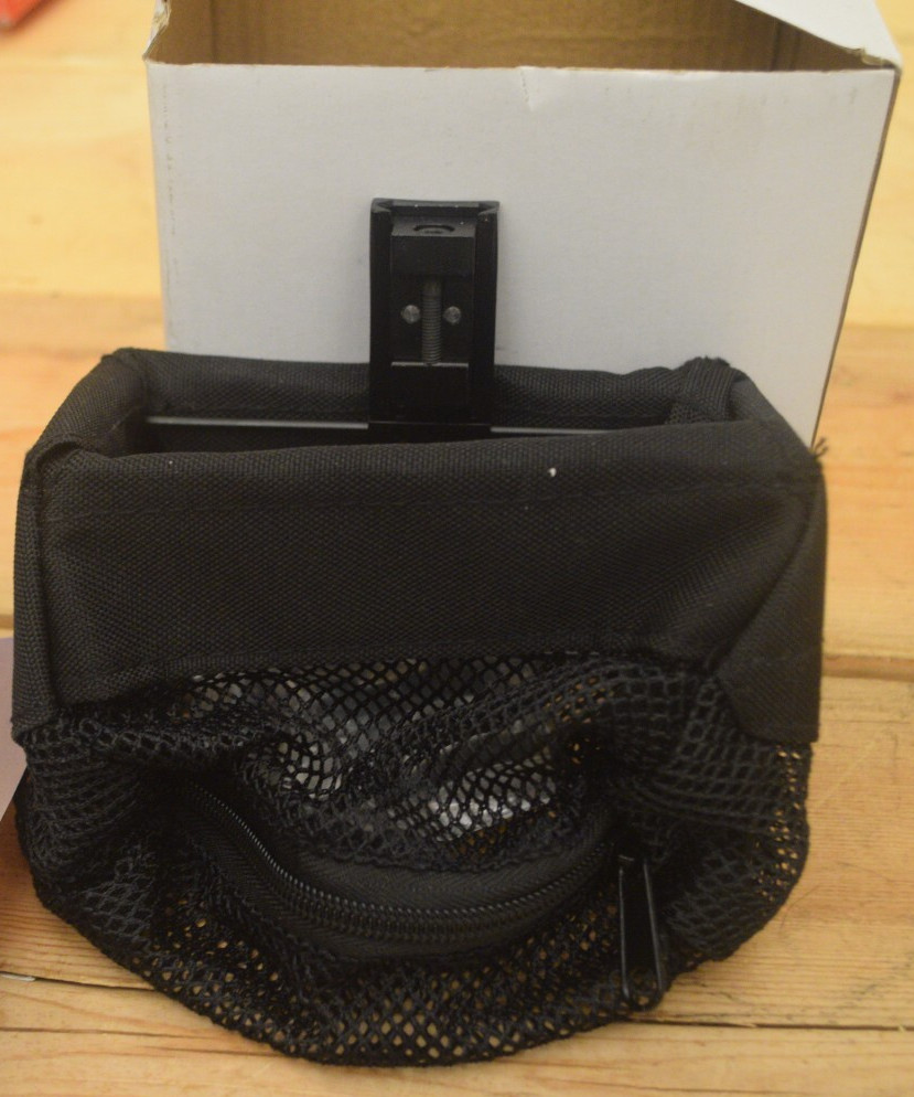 Brass shell catcher bag zippered bottom black used