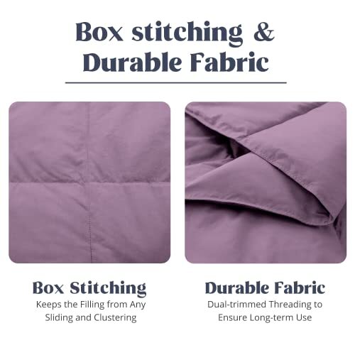 puredown Soft Feather Down Throw Blanket Lightweight Packable Couch Throw for