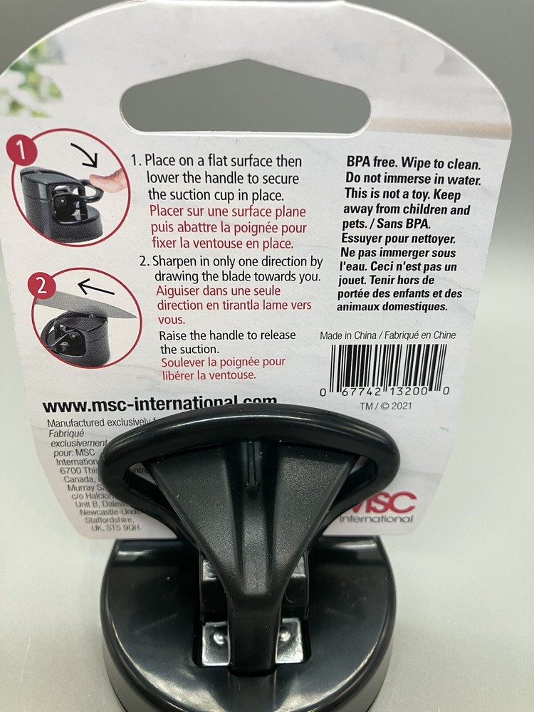 Joie Kitchen Knife Sharpener with suction cup Secure/Safe Design!