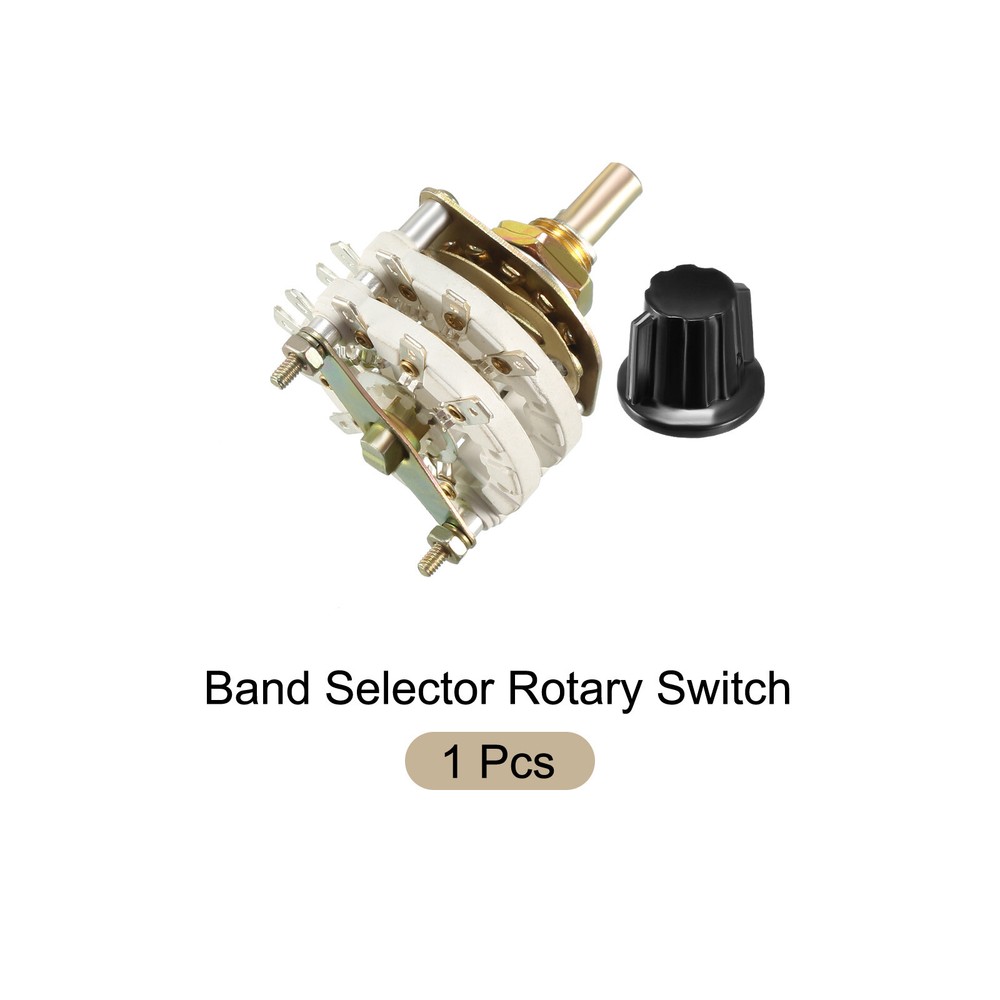Band Rotary Switch 2P8T 2 Pole 8 Position Selectable 2 Deck