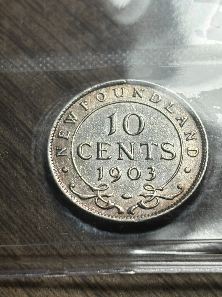 Newfoundland 10 Cent 1903 ICCS Graded VF-30