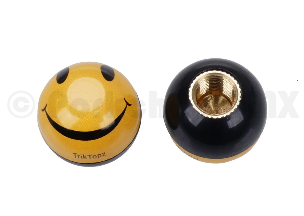 Trik Topz Bicycle Valve Caps - SMILEY FACE