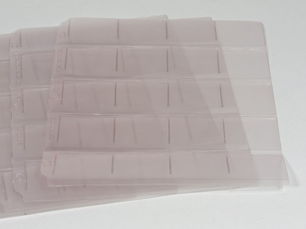 9 Pages - Plastics Pages for 2" x 2" 35mm Square Mounted Slides
