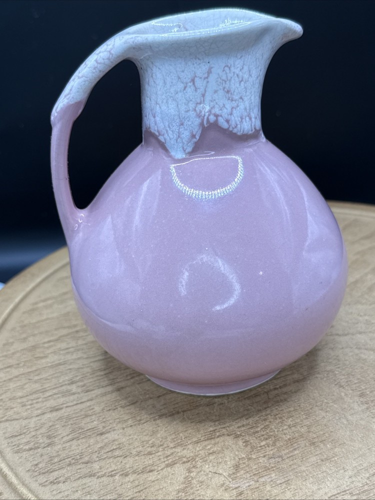 Pink Drip Glaze Ceramic Pitcher