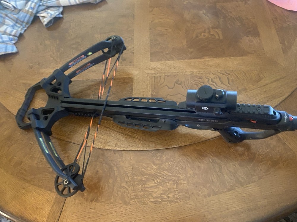 Crossbow And Arrows With Pullstring