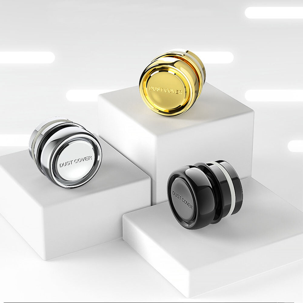 Chrome Button Caps Car Cigarette Lighter Cover Plug Cover Dustproof Replacement