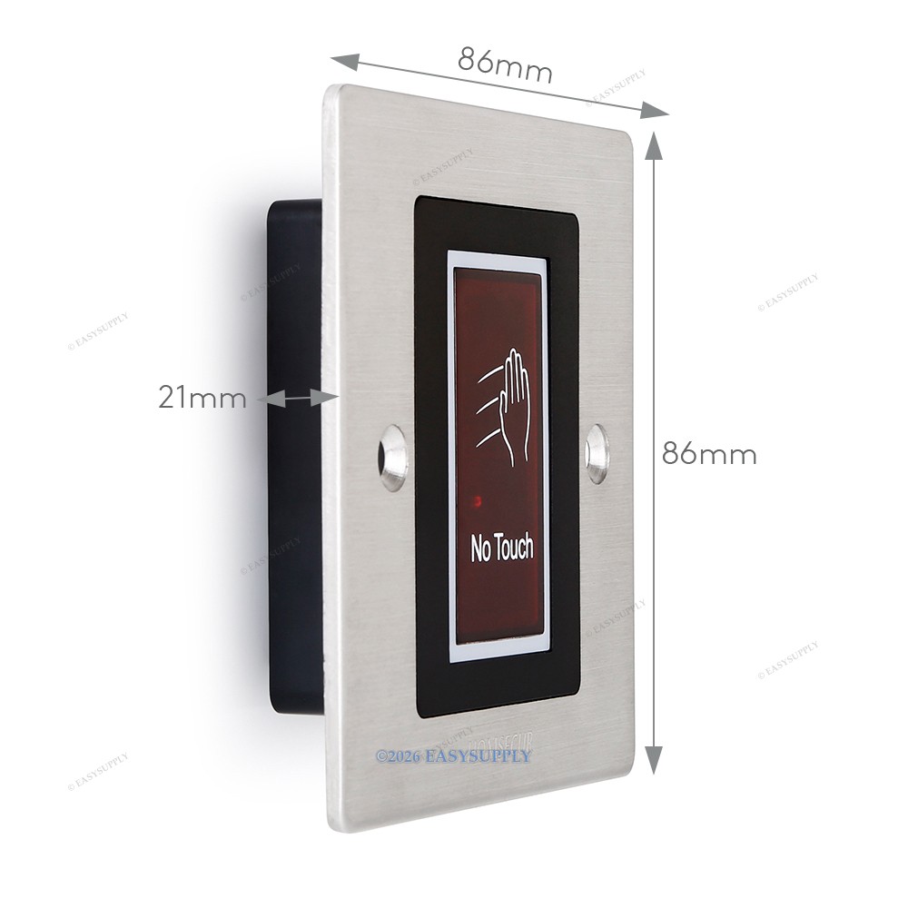 HOMSECUR Access Control System Kit With Power Doorbell Exit Button Strike Lock