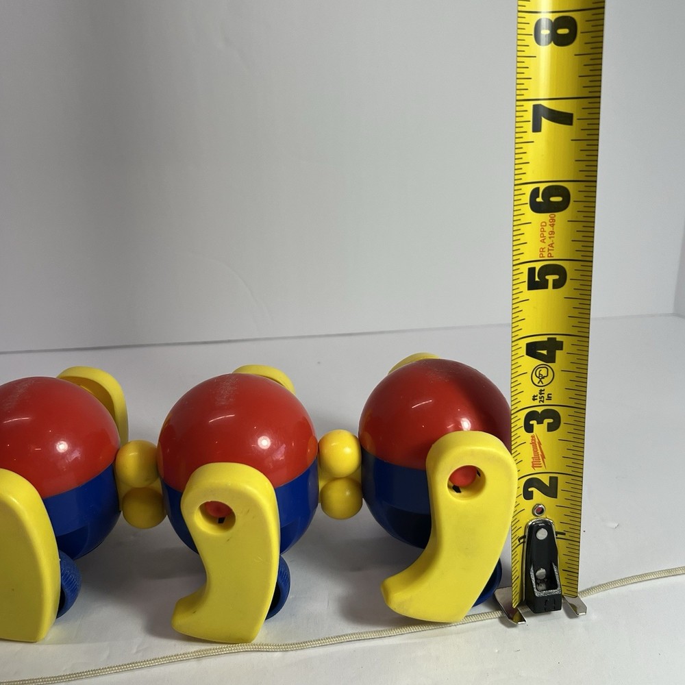 Vintage Kiddicraft Caterpillar Pull Toy Clatterpillar Pull Along Rare HTF