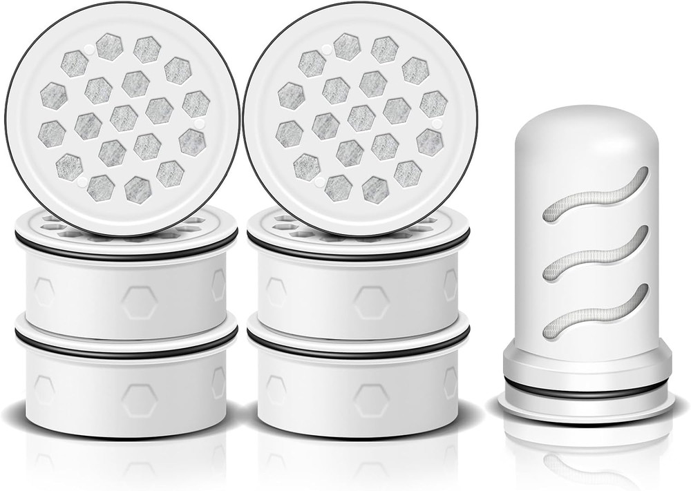 Water Filter Replacement For Lifestraw Home Pitcher Dispenser 6 Carbon + 1