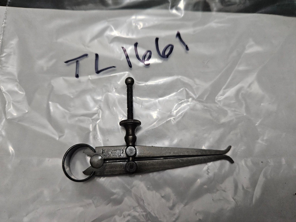 LS STARRETT 2 1/2" FLAT LEG SPRING JOINT INSIDE CALIPER (TL1661)