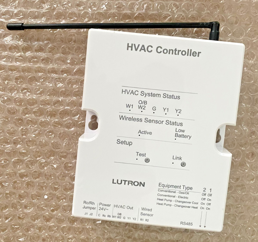 Lutron LR-HVAC-1-WH HVAC Controller Comfort Controls OPEN BOX  SHIPS SAME DAY