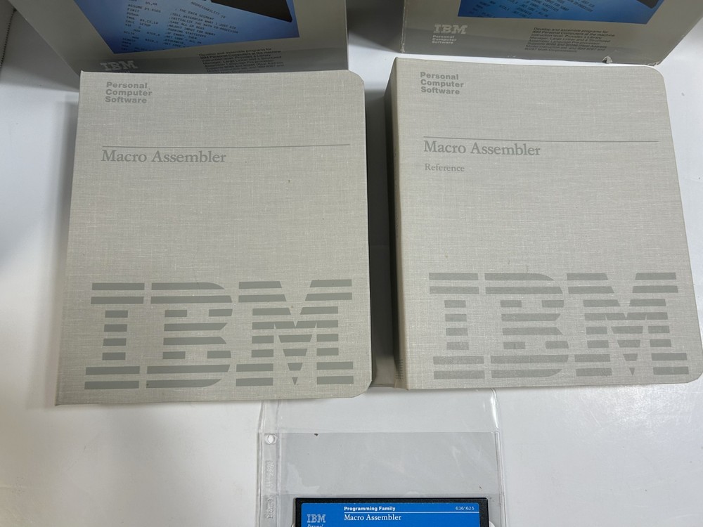 Vintage IBM Macro Assembler Vrs 2.0 w/Software