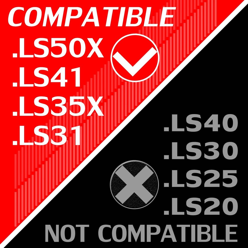 DIMOST LS50X Replacement Ear Pads Compatible with LS35X LS41 LS31 Black