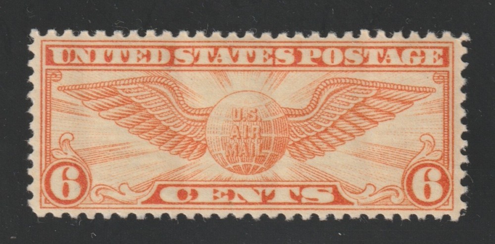 Scott # C19, Unused, H, VF, 6¢ Winged Globe, 1934