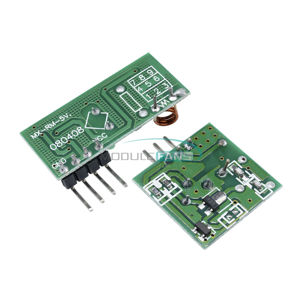 10PCS 433Mhz RF Transmitter Receiver Link Kit for Arduin/ARM/MC​U Remote Control