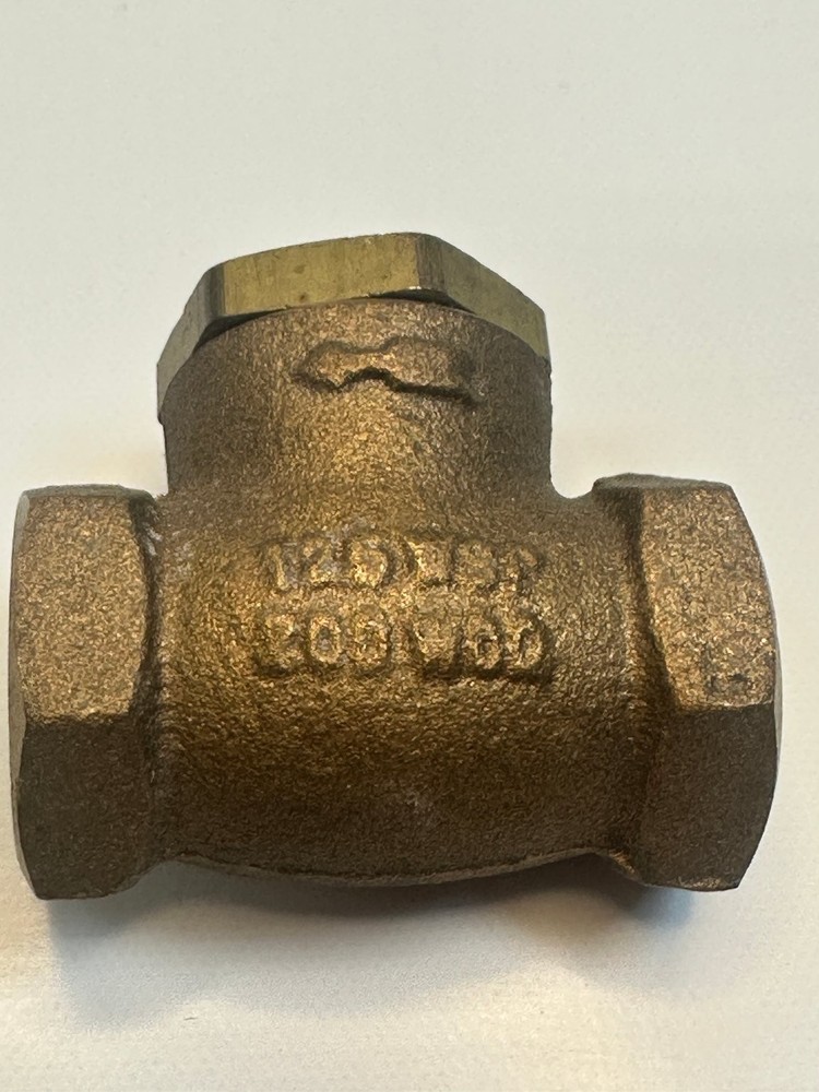UNION 1" Brass Check Valve 200 WOG 125 WSP Threaded