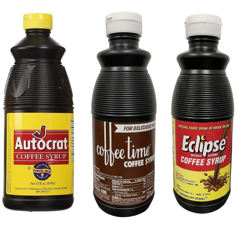COFFEE SYRUP SAMPLER PACK AUTOCRAT COFFEE TIME ECLIPSE FAMOUS NEW ENGLAND STAPLE