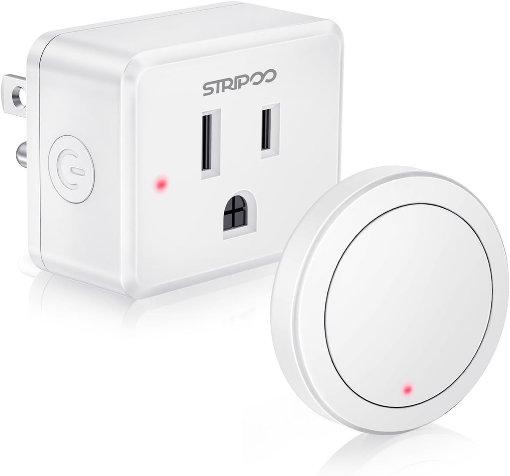 Garbage Disposal Button Kit, 15A/1500W Wireless Remote Control Outlet