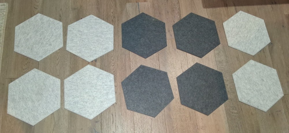 Modular Hexagon Felt Panels Boards