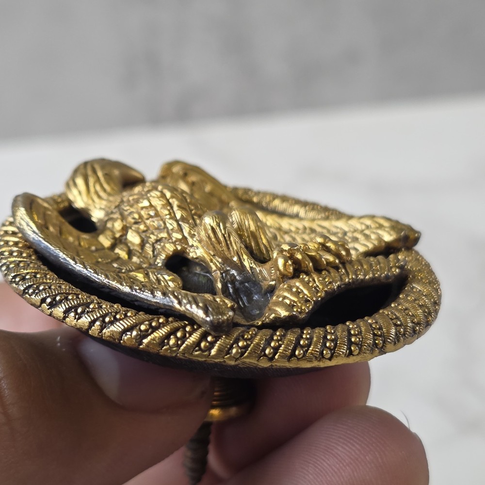 Vintage Eagle Drawer Pull Knob Handle American Military Style Hardware Antique