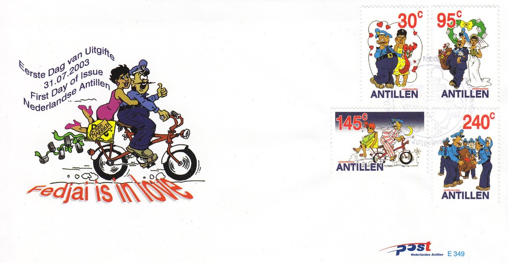 Netherlands - Dutch Antilles FDC Issue 2003 (349) Comics