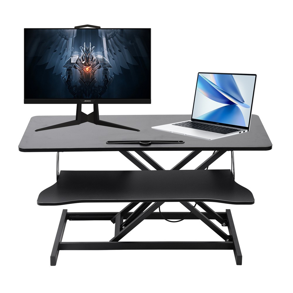 37" Home Office Desk Riser Adjustable Standing Desk Converter