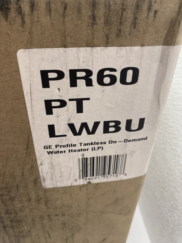 GE Tankless On-Demand Water Heater For RV's LP Gas 12v DC ignition PR60PTLWBU