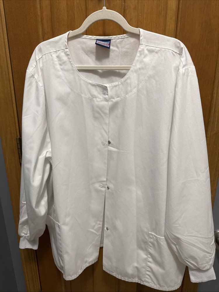 Cherokee White Lab Coat Jacket Women's 2X  Short