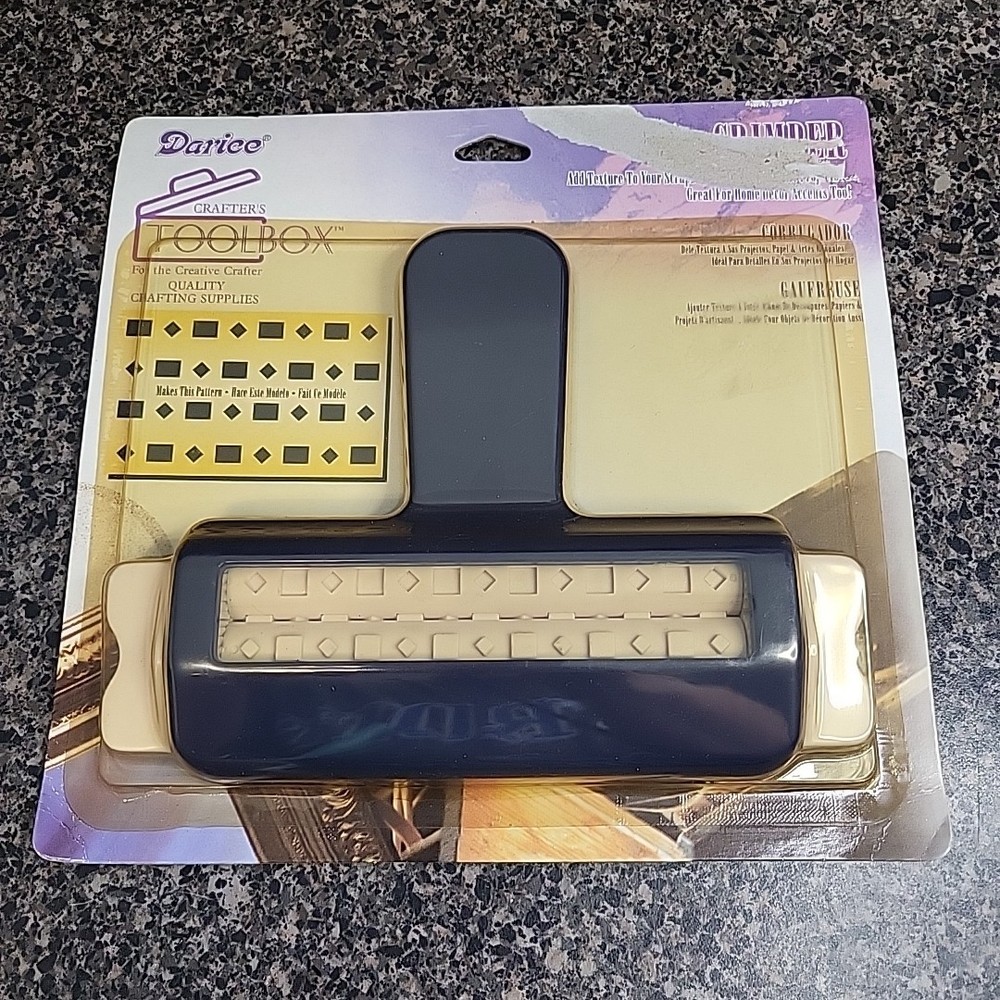 NEW Darice Square & Diamond Shaped Pattern Crimper Tool