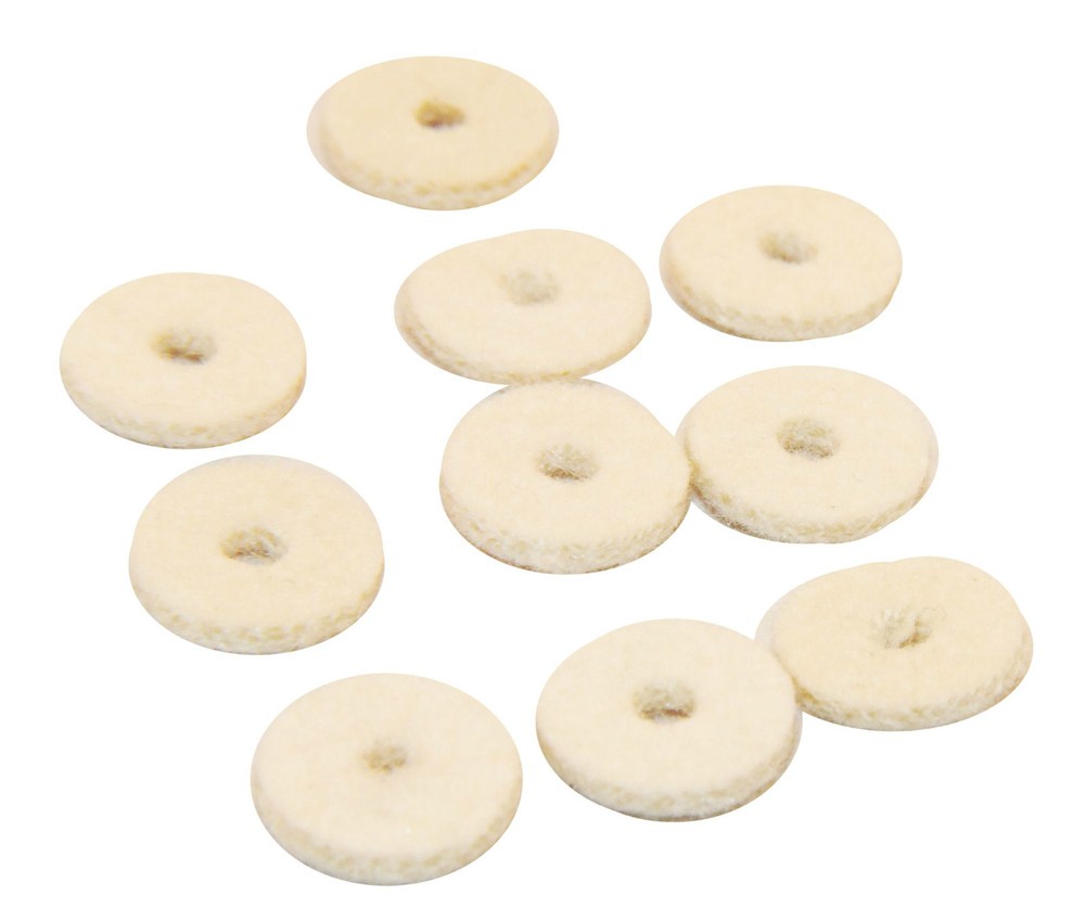 Felt Pads White for Strap Buttons 10 pack Bitterroot 081152FT