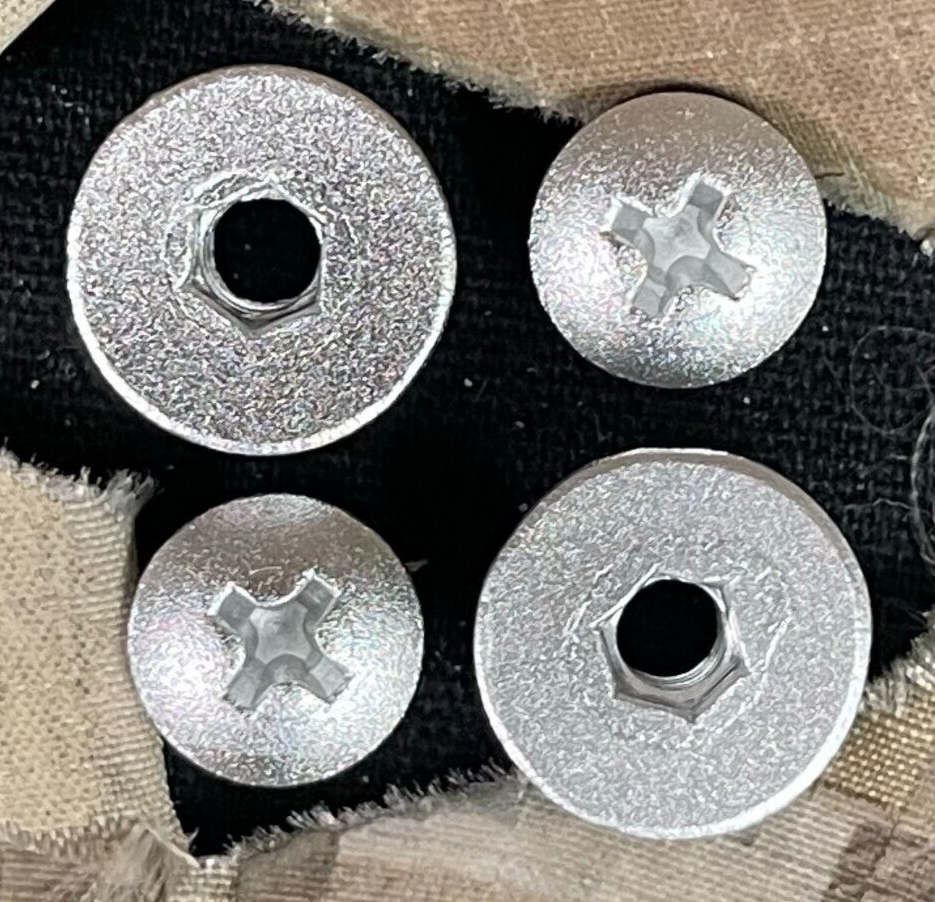 NEW JT Anodized Aluminum Rivet Kit - 1 Complete Goggle Set - Silver