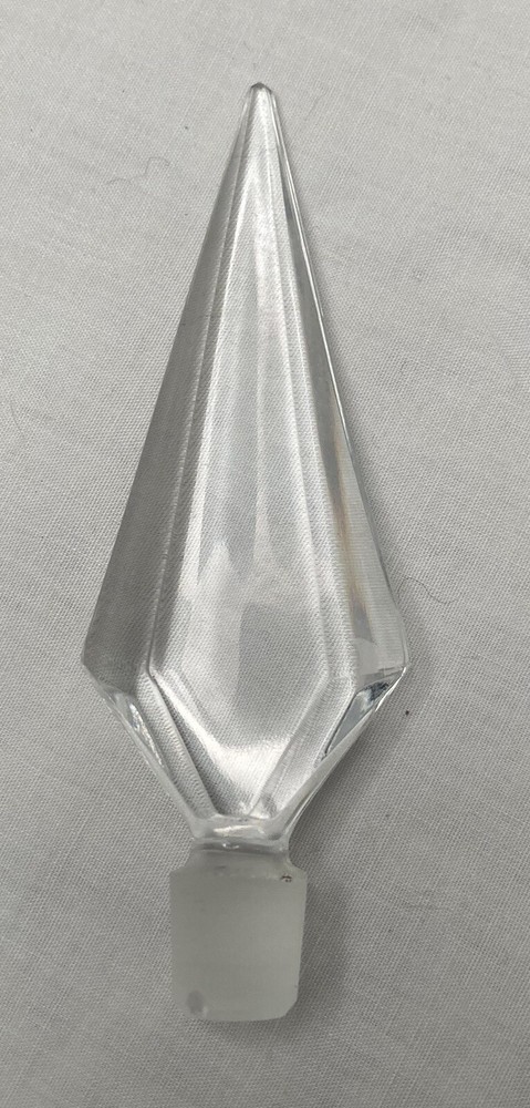 Blue Crystal Perfume Bottle West Germany