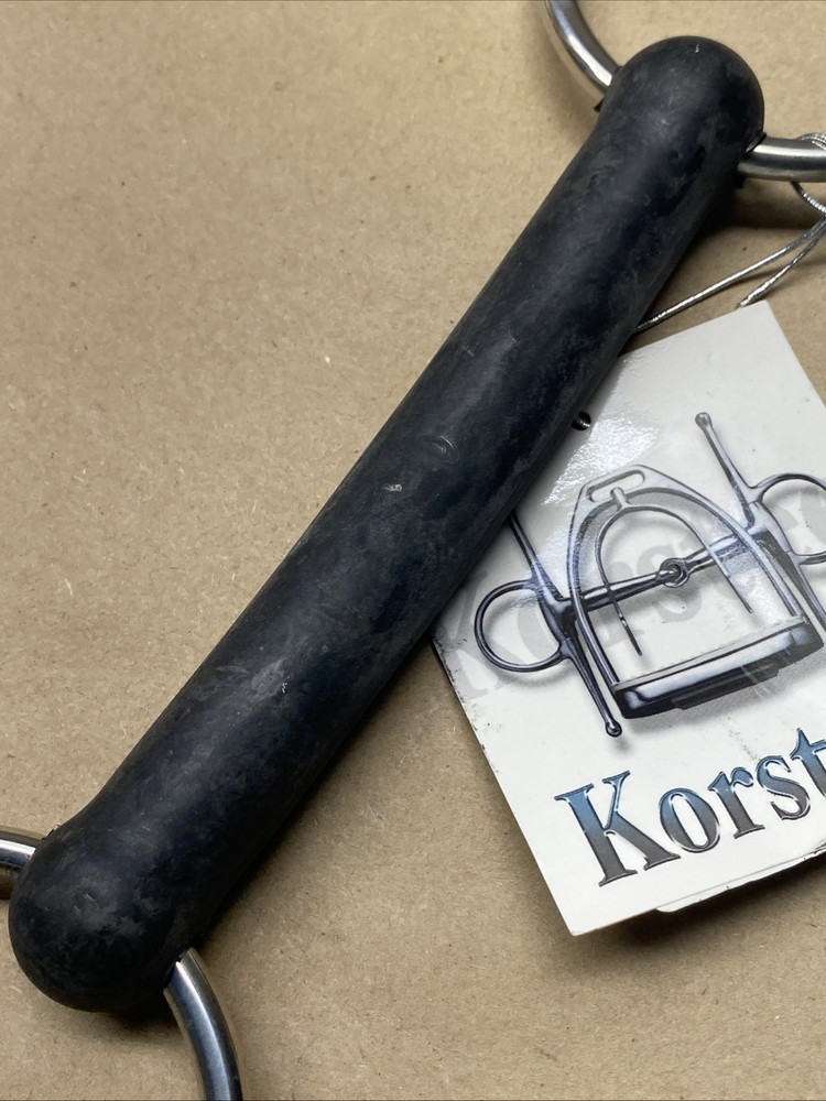Korsteel Solid Rubber Mouth Loose Ring Snaffle Bit