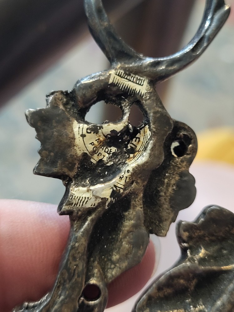 Vintage Silver-plated Grape Shear With Ivy And Grapes