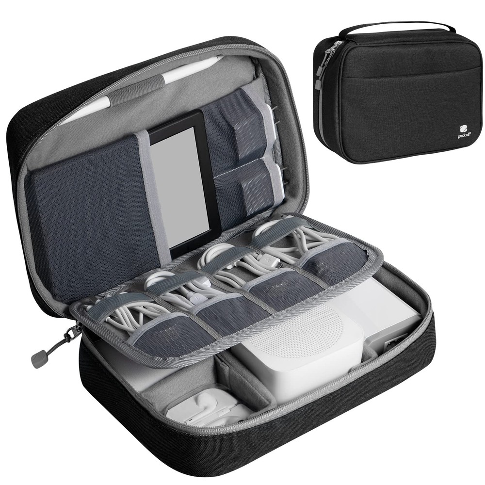 Electronic Organizer Plus, Larger Capcity Cable Organizer Bag, Shockproof Car...