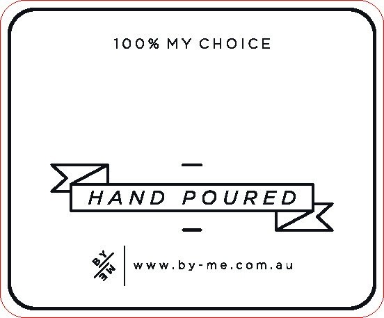 SMALL "Blank" Decal - White (removable/ reusable/ waterproof DIY label)