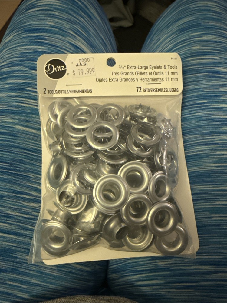 Dritz 7/16" Extra-Large Eyelets & Tools BK125