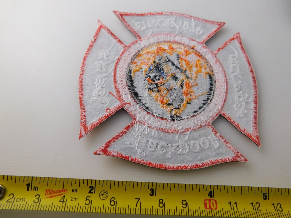 BLACKPOOL FIRE RESCUE PATCH SHOULDER CREST SINCE 1979 BRITISH COLUMBIA CANADA